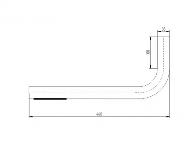 Staffa per antenna da balcone