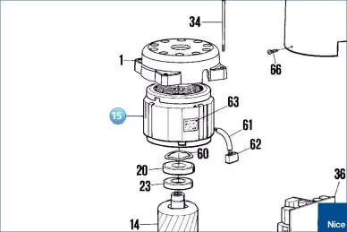 Stator ROBO500/ROX600 (PEDS1780.4650)