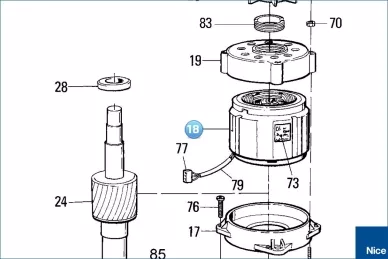 Stator TH1561, 2261 (three phase) (PEDS652A.4650)