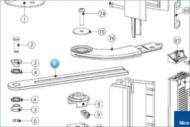 Straight arm WALKY (PMD1817MH.4610)
