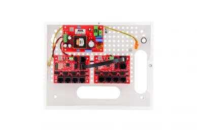 Switch PoE ATTE IP-9-11-E dla 9 kamer IP niebuforowy z zasilaczem w obudowie wewnętrznej