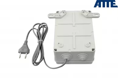 Switch PoE ATTE IPB-5-10A-S4 dla 5 kamer IP niebuforowy z zasilaczem w obudowie zewnętrznej