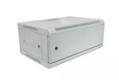 Szafa RACK 19'' 4U 400mm szara drzwi metalowe