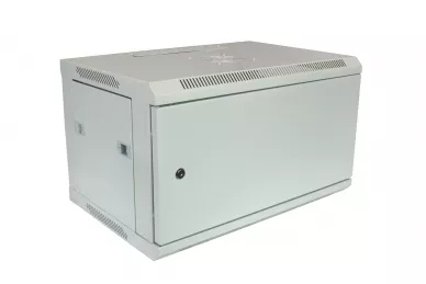 Szafa RACK 19'' 6U 400mm szara drzwi metalowe