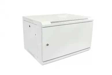 Szafa RACK 19'' 6U 600mm szara drzwi metalowe