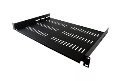 Étagère 19'' 1U 300mm avec des trous noirs