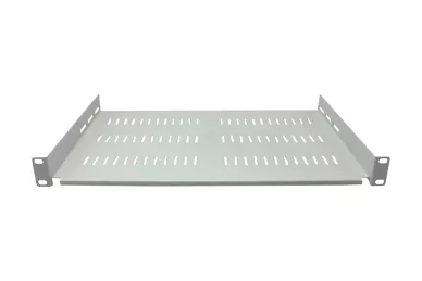 Étagère 19'' 1U 300mm avec trous gris