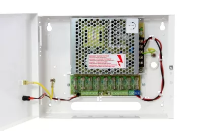 The inside of the power supply, power distributor module: