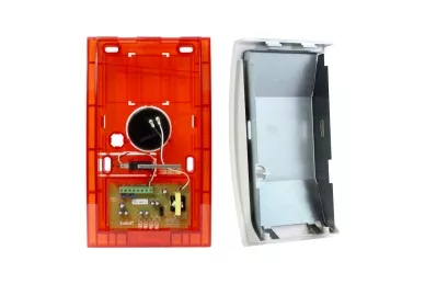 The interior of the siren, additional sheet metal cover: