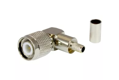 TNC connecteur à sertir coudé (RG58)