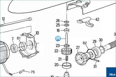 Trzpień wysprzęglenia 8x41,5 MOBY (24) (PMPS5.4610)