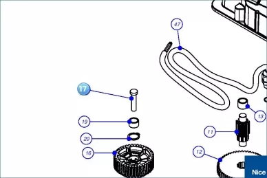 Trzpień wysprzęglenia X-Metro (PMD1728.4610)