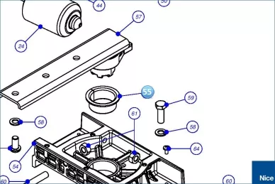 Tulejka ślizgowa wału wyjściowego X-Metro (PMCBR1736.4630)