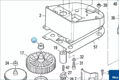Tulejka ślizgowa z kołnierzem wirnika THOR/POP (PMCBR2.4630)