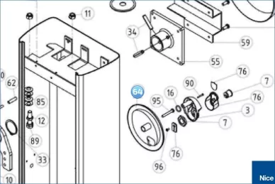 Unlocking handle base (PPD0658A.4540)