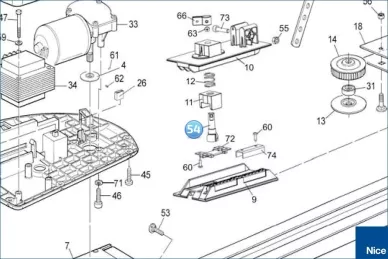 Unlocking rotary shaft (SNA11/SNA30) SPIN (PPD1581.4540)