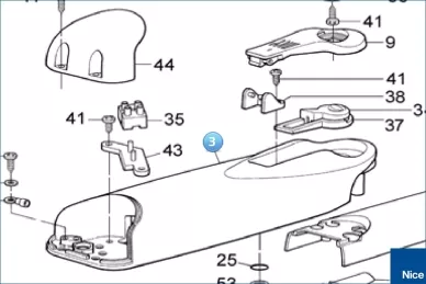 Upper shell WINGO24V (BMGWPA24VR01.45673)