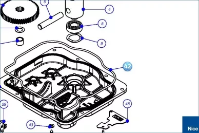 Uszczelka obudowy X-Metro (GOR25.5501)