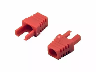 UTP cable cap red 10pcs