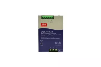 WDR-480-24 Mean Well 24V/20A/480W Alimentazione su guida DIN