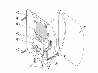 Widok sygnalizatora SATEL SPW-220 R