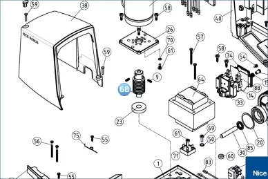 Worm shaft (PMD1088R02.4610)