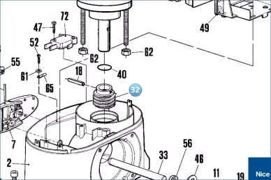Worm shaft ROBO1124/ROKIT/ROBO500 (PMDVSF2R10.4610)