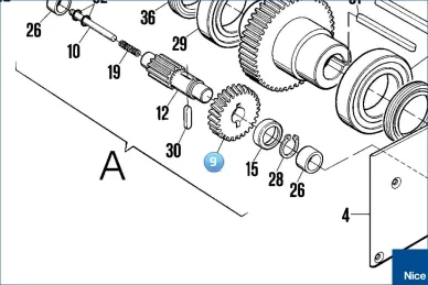 Worm wheel M=1,5 Z=33 SUMO (PMD0272.4610)