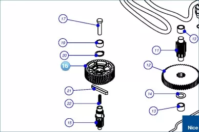Worm wheel X-Metro (PPD1727.4540)