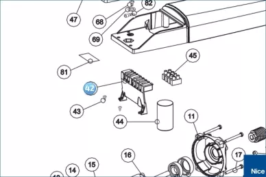Wspornik listwy zaciskowej przewodów TOONA4... 5... (PPD1651.4540)