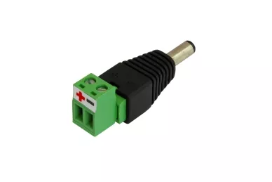 Wtyk DC 2.1/5.5 skręcany rozłączany