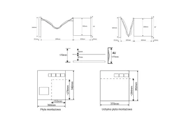 Zweistöckiges Gehäuse RACK 19'' Pulsar ARAD-S4
