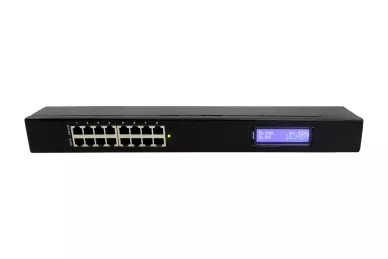 Adattatore PoE RACK 19'' a 8 porte con LCD