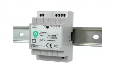 DIN30W12 Zasilacz DC 12V 2.5A na szynę DIN