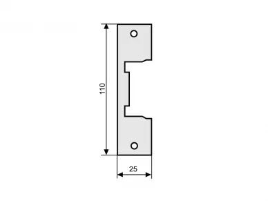 Frontplatte für elektrischen Türöffner 900X