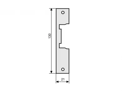 Frontplatte für elektrischen Türöffner 909G