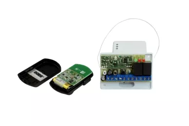 Inside the remote control and the transmitter: