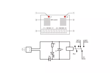 Modulo relè Pulsar AWZ624