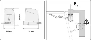 Nice HYKE HK7224 dimensions and mounting