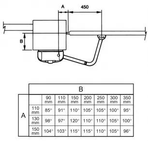 Nice HYPPO HY7005, dimensions and usage range
