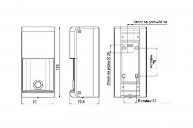 Optex OVS-01GT(E) Capteur de stationnement pour l'ouverture de portails et de barrières