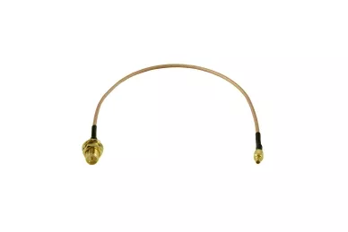 Pigtail MMCX-male crimp - RPSMA-female 20cm