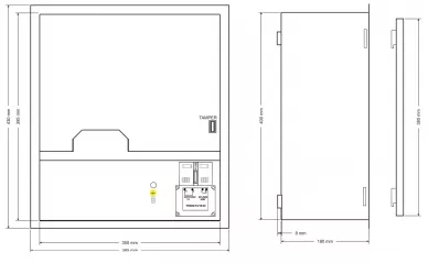 Pulsar AWO520 Dimensions: