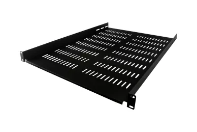 Shelf 19'' 1U 650mm with holes black