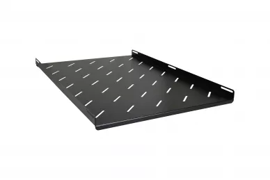 Shelf 19'' 1U 750mm with holes black