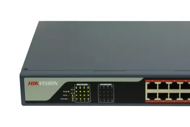 Switch PoE DS-3E1318P-E 16xPoE 2xGbE Hikvision