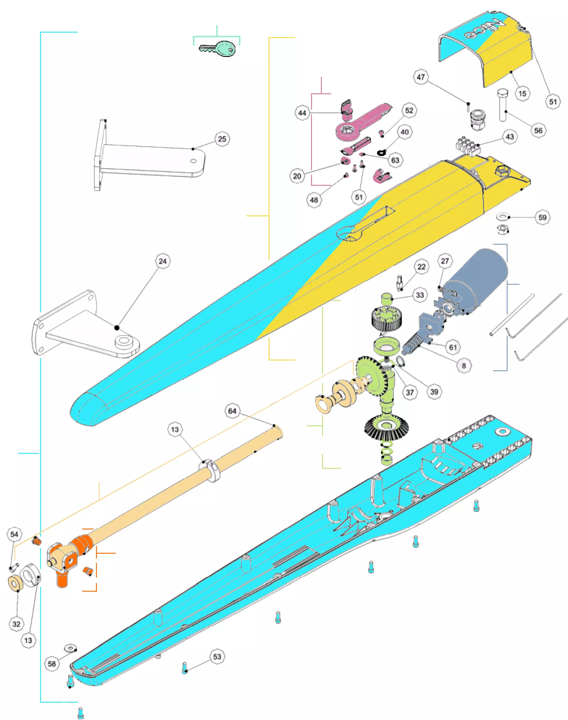 Parti di ricambio, schema di guida 