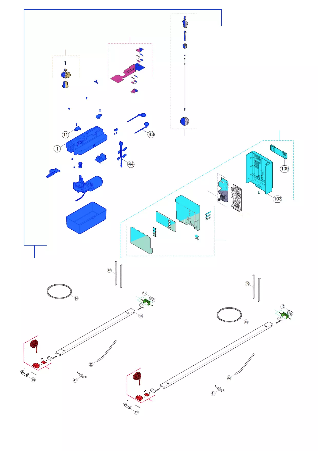 Parti di ricambio, schema di guida 