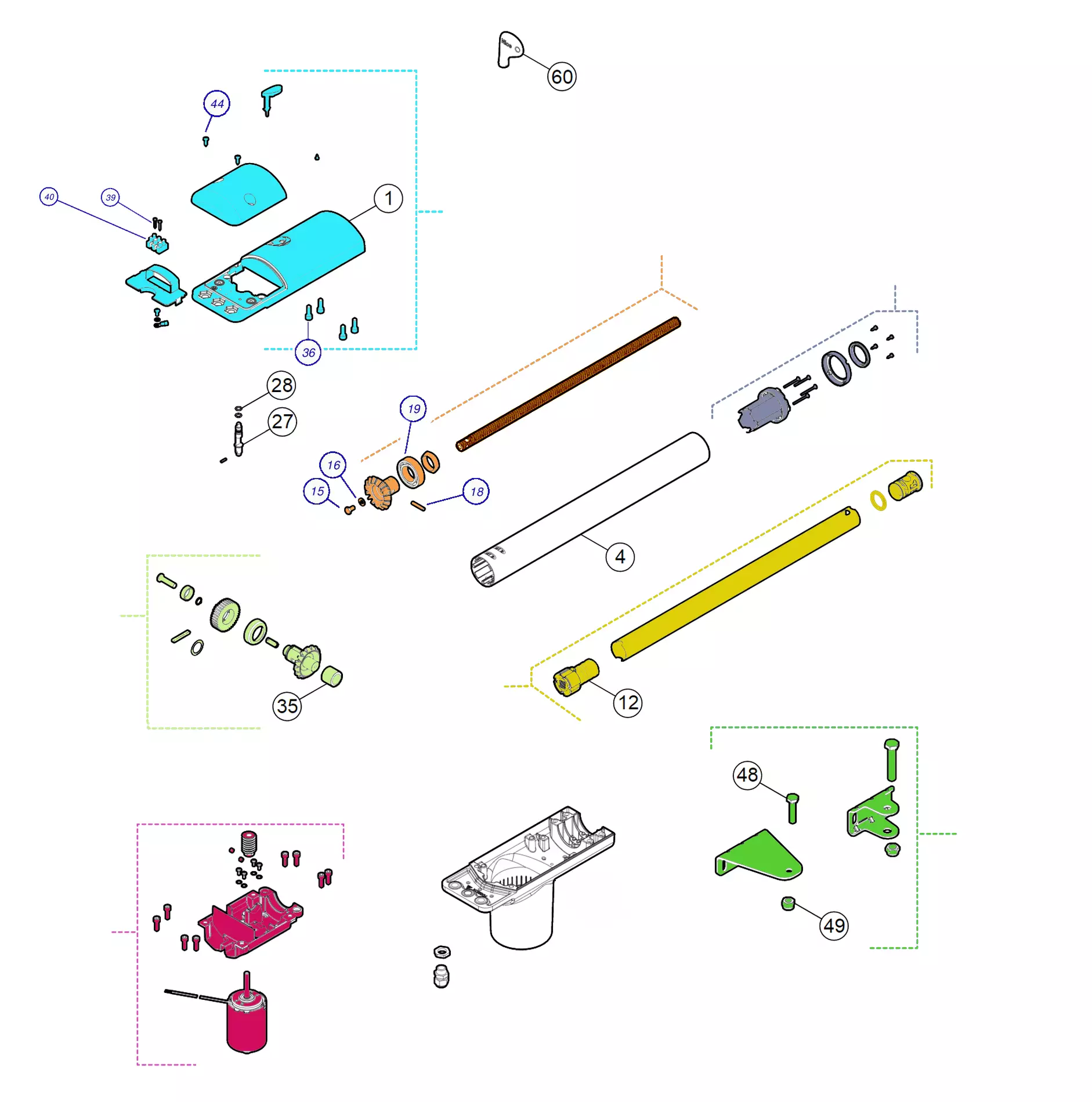 Parti di ricambio, schema di guida 