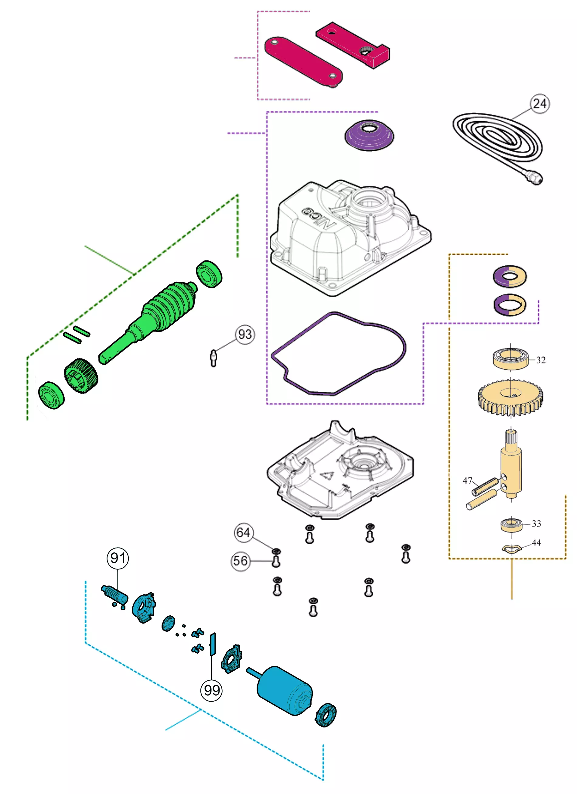 Parti di ricambio, schema di guida 